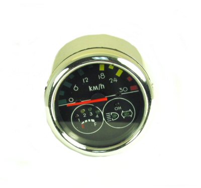 Round Chrome Plastic Speeometer